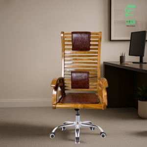 GLAM Segun Wood Boss Chair